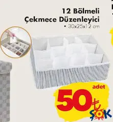 12 BÖLMELİ ÇEKMECE DÜZENLEYİCİ 12 BÖLMELİ ÇEKMECE DÜZENLEYİCİ